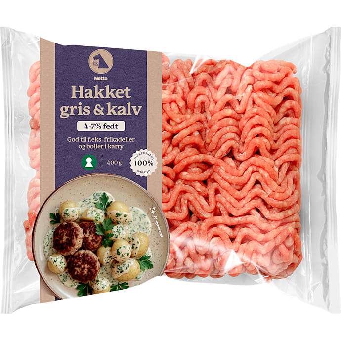 (dp) netto hk gris/kalv 4-7% 400g
