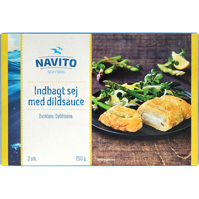 Indbagt sej m. dildsauce