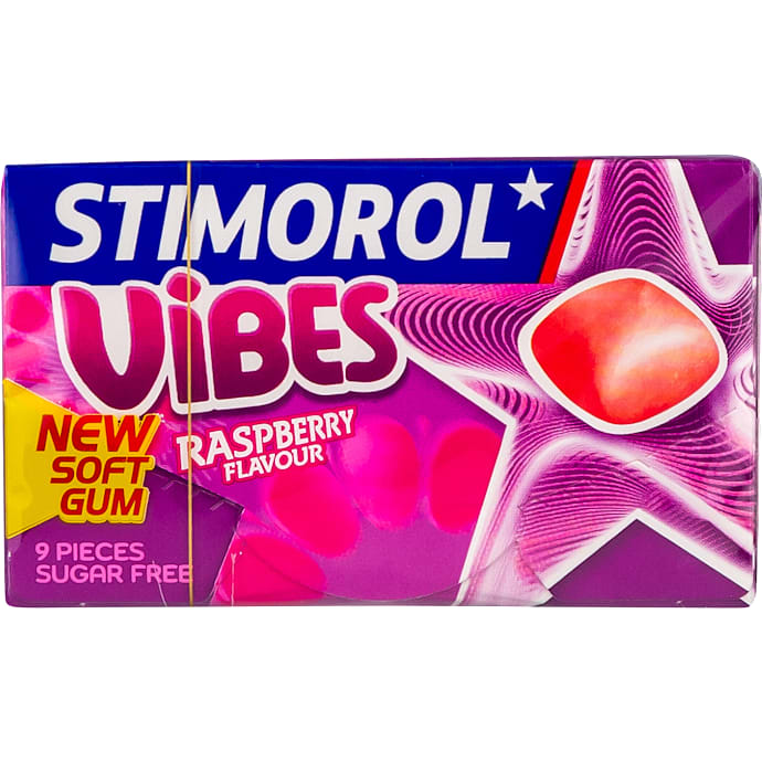 Vibes tyggegummi m. hindbærsmag – produktbillede