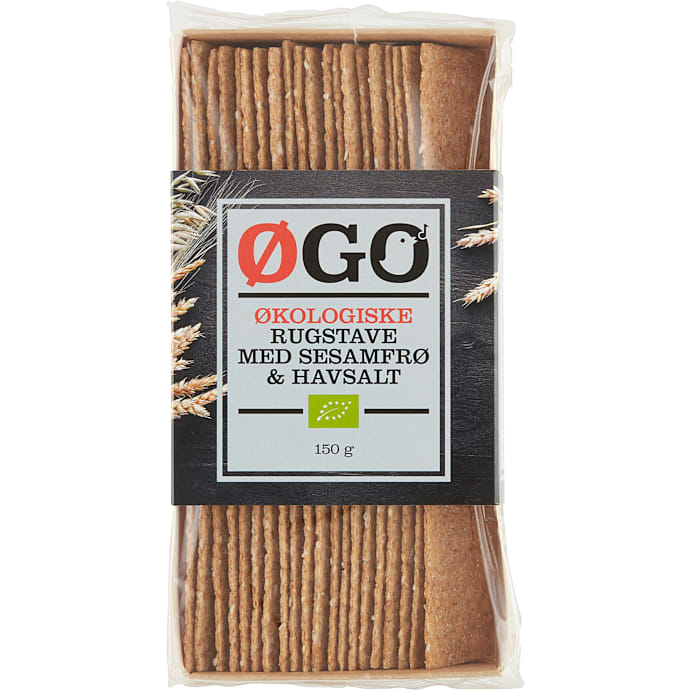 Rugsnacks m. sesam og havsalt øko – produktbillede