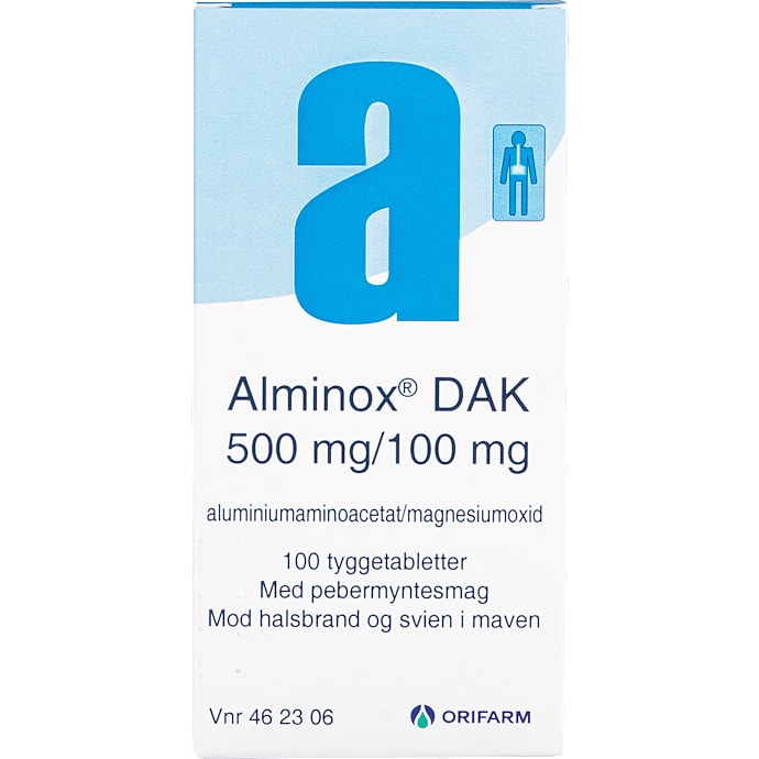 Tabletter mod halsbrand og svien i maven m. pebermyntesmag – produktbillede
