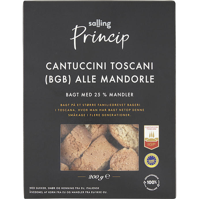 Cantuccini m. mandler – produktbillede