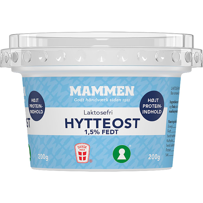 Hytteost Naturel laktosefri 1,5% fedt