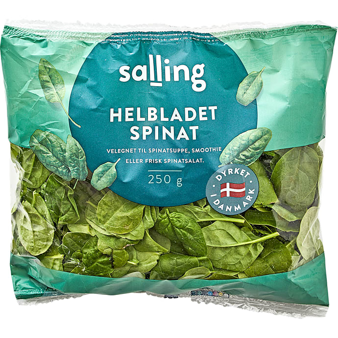håndfulde frisk spinat