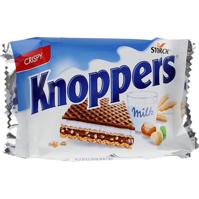 Knoppers vafler m. hasselnøddecreme 3-pak – produktbillede