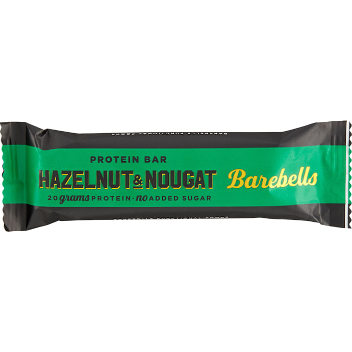 Proteinbar m. hasselnødder og nougat u. tilsat sukker – produktbillede