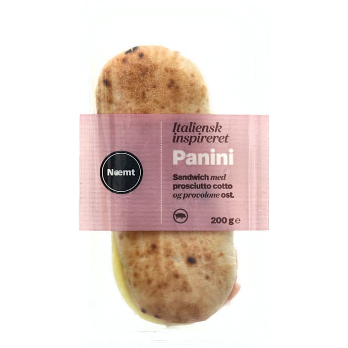 Panini m. prosciutto og ost