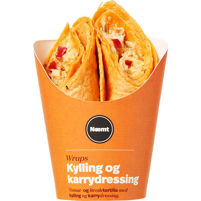 Wrap m. kylling og karry