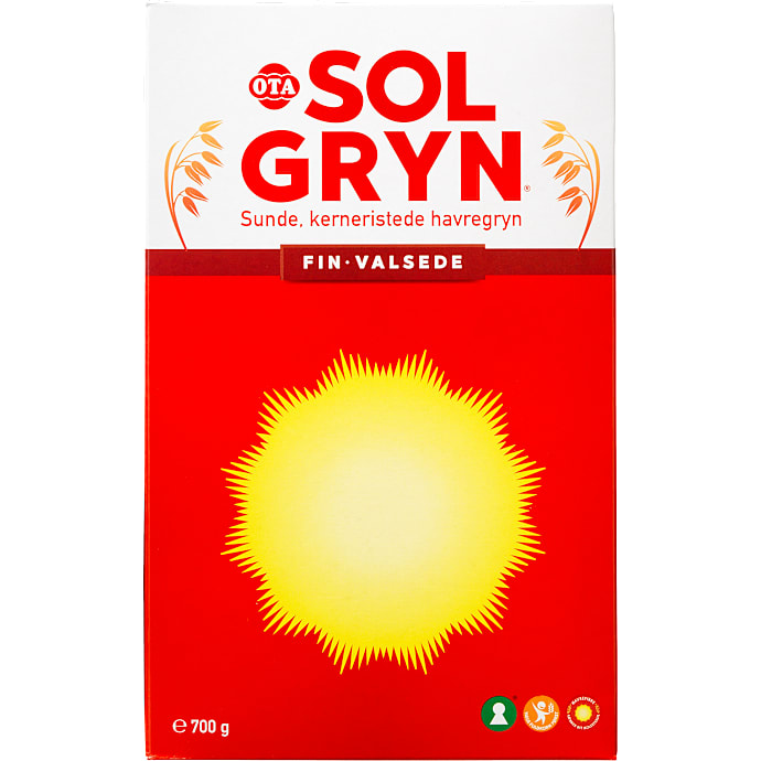 Finvalsede havregryn – produktbillede