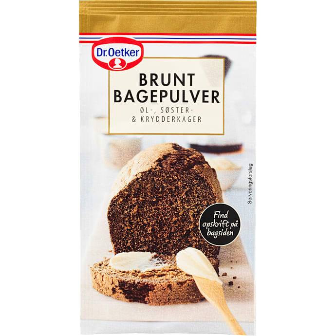 Brunt bagepulver – produktbillede