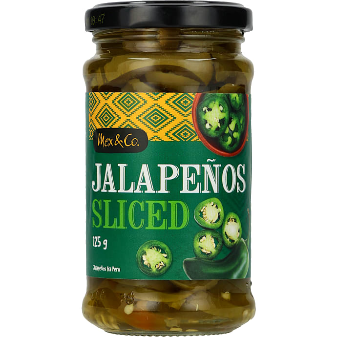 Jalapeños i skiver – produktbillede