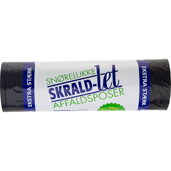 Affaldspose m. snøreluk 30 l