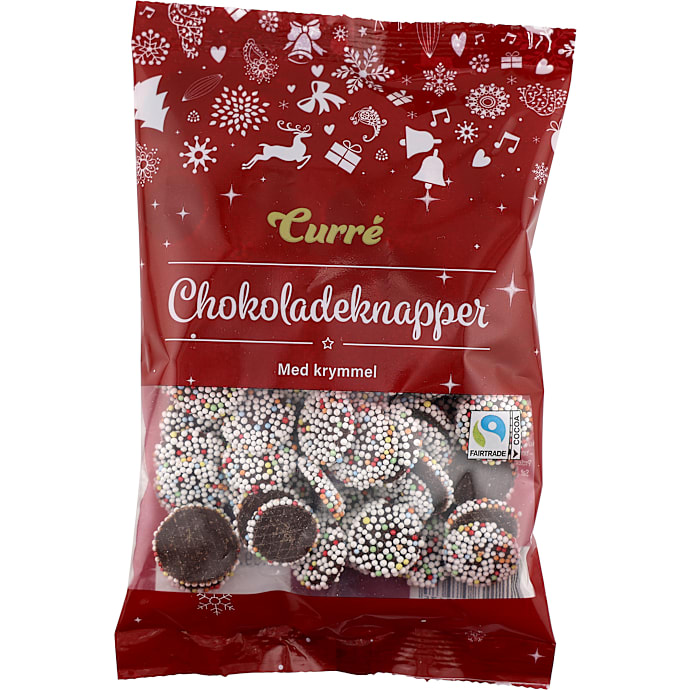 Curré chokoladeknapper 150g