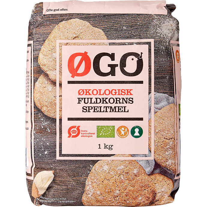 Fuldkornsspeltmel øko – produktbillede