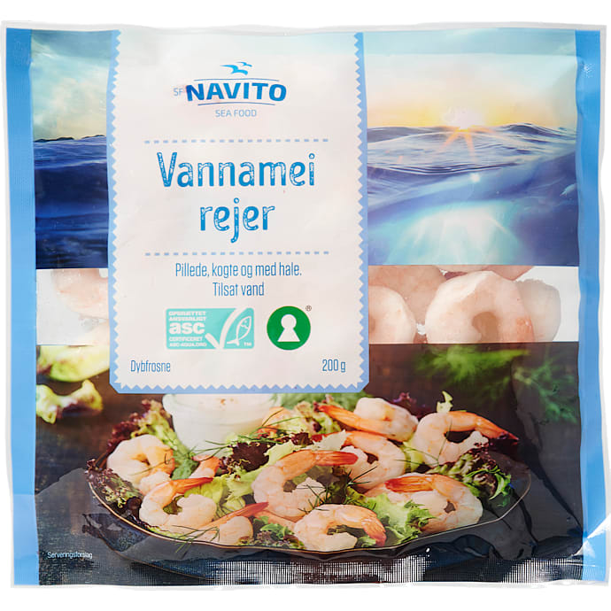 Vannamei rejer – produktbillede