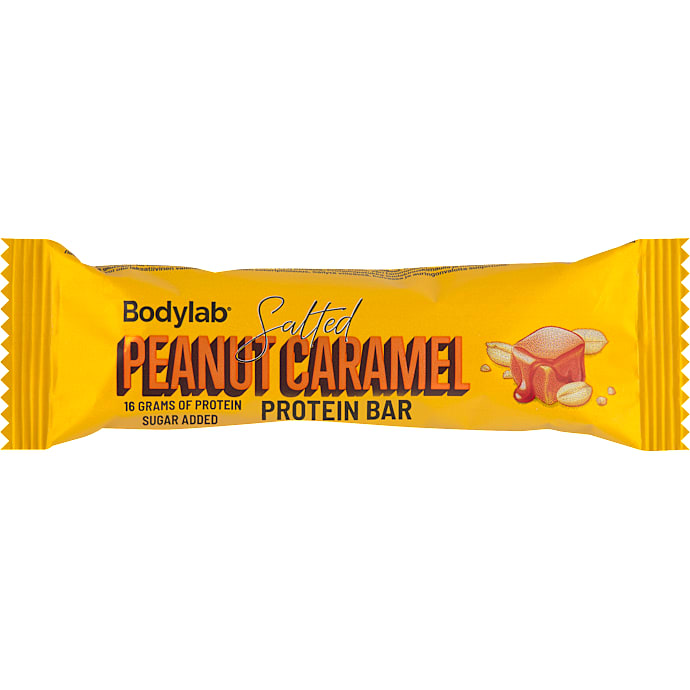 Proteinbar m. peanuts og karamel – produktbillede