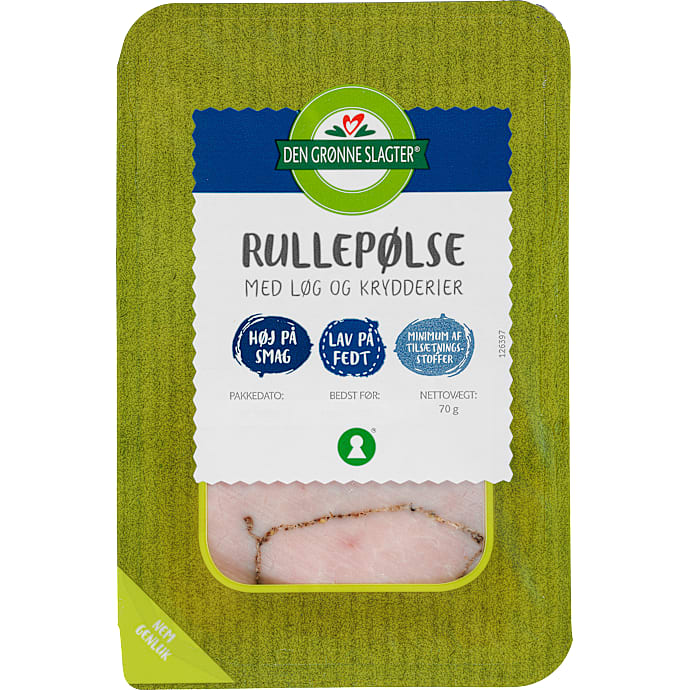 Rullepølse i skiver