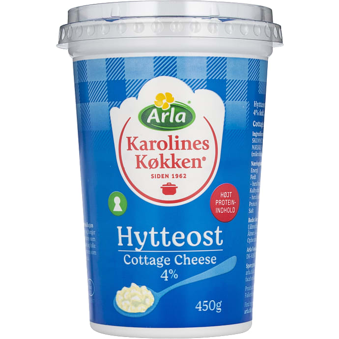 Hytteost naturel 4% fedt – produktbillede