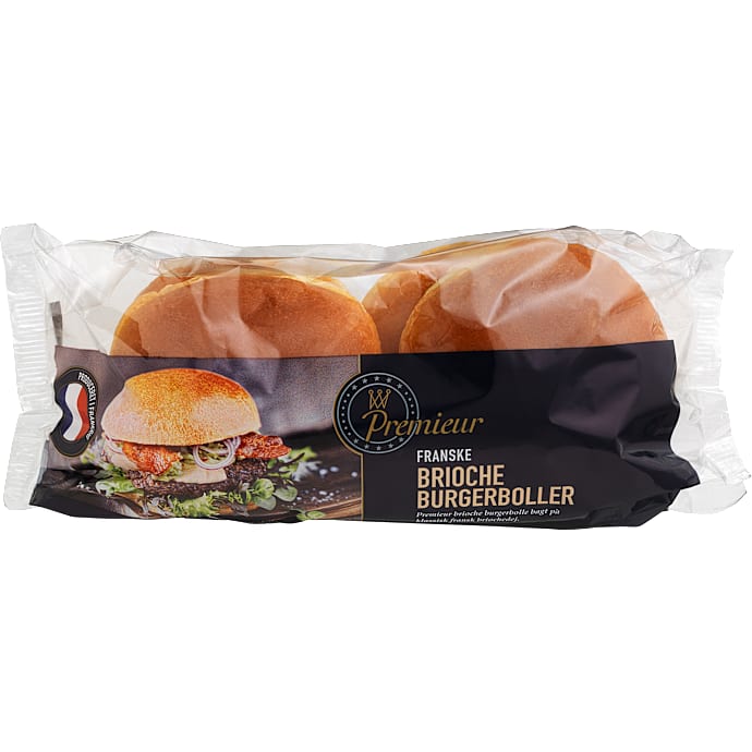 Brioche burgerboller – produktbillede