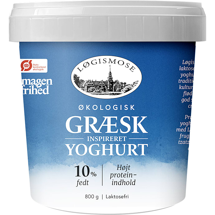 Græsk inspireret yoghurt 10% fedt laktosefri øko – produktbillede