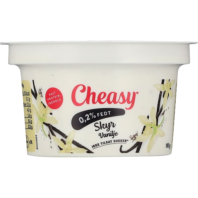 Skyr m. vanilje 0,2% u. tilsat sukker – produktbillede