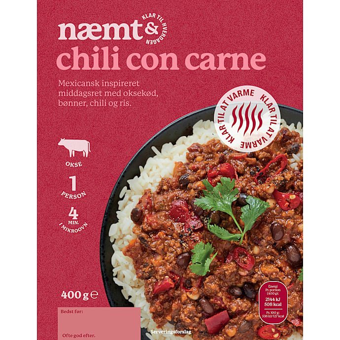 Chili con carne m. ris