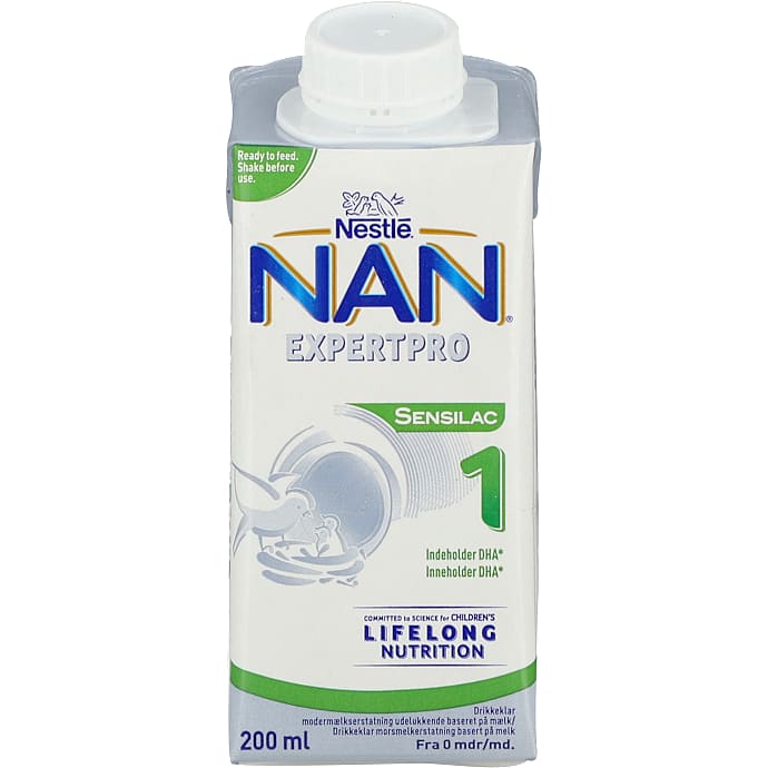 Nan 1 Expertpro Sensilac drikkeklar modermælkserstatning fra 0 mdr