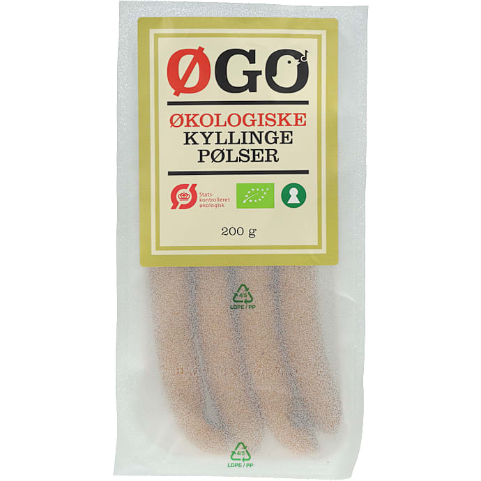 Kyllingepølser øko – produktbillede
