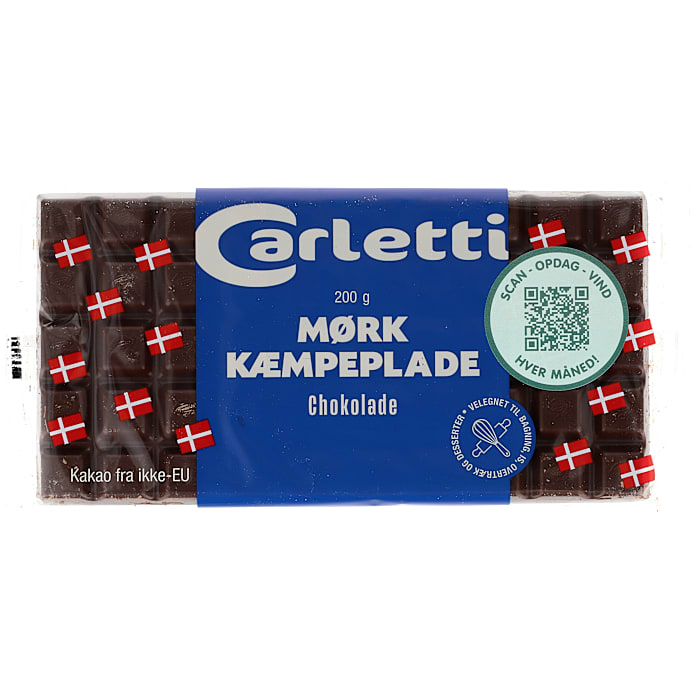 Mørk kæmpeplade chokolade 45% kakao – produktbillede
