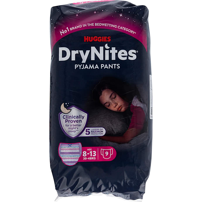 Natbleer str. 8-13 år 30-48 kg - 9 stk – produktbillede