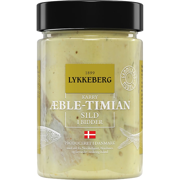 Karrysild i bidder m. æble og timian