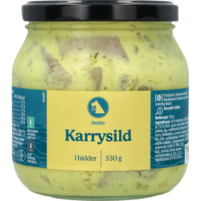 Karrysild i bidder – produktbillede