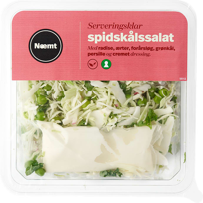Spidskålssalat m. mormordressing – produktbillede