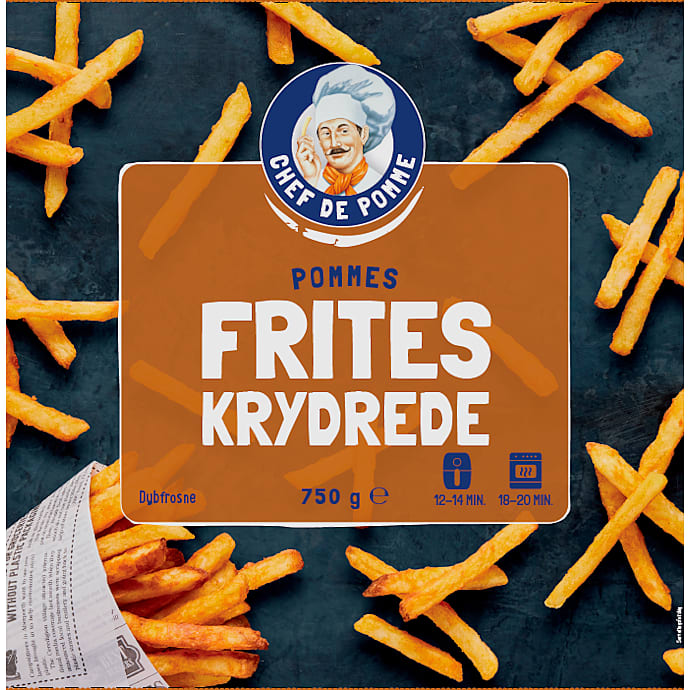 Pommes frites krydret – produktbillede