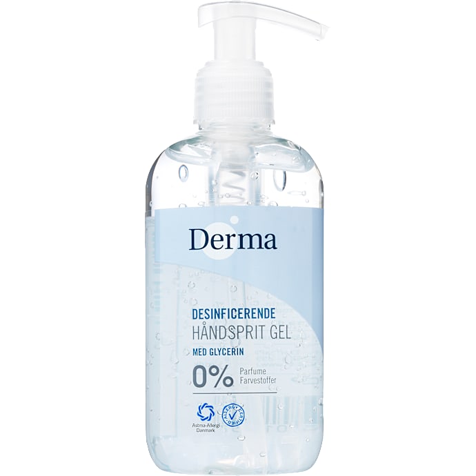 Håndsprit gel m. glycerin 70% parfumefri