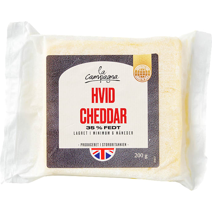 Hvid cheddar 35% fedt