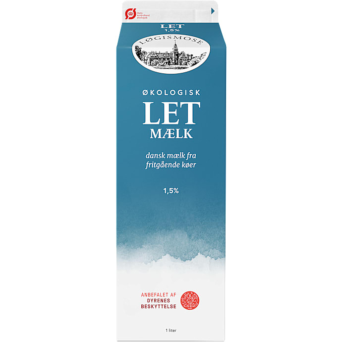 Letmælk 1,5% fedt øko