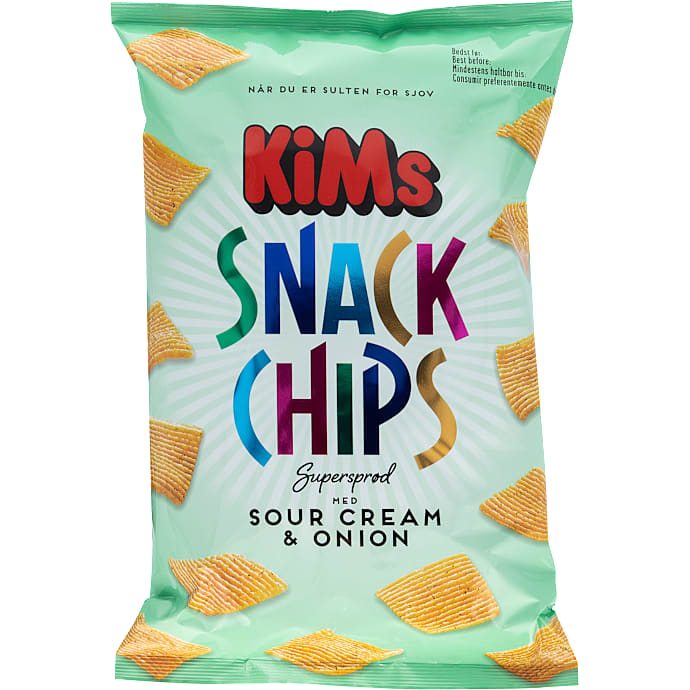 Snack chips m. sour cream & onion