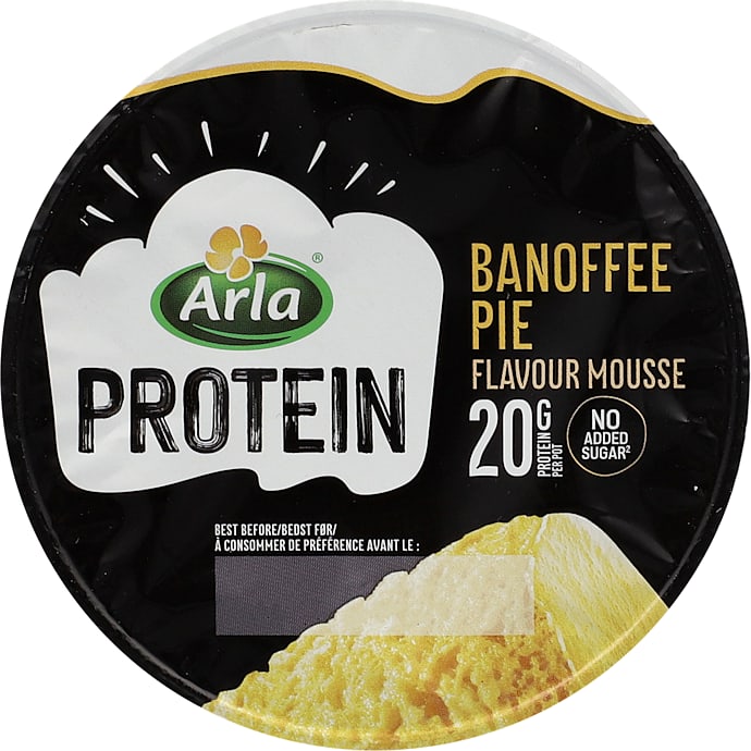 Protein mousse m. banoffee pie-smag 1,4% fedt laktosefri – produktbillede