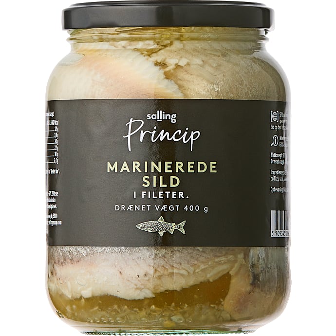 Marinerede sild i fileter – produktbillede