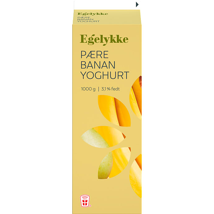 Yoghurt m. pære og banan 3,1% fedt