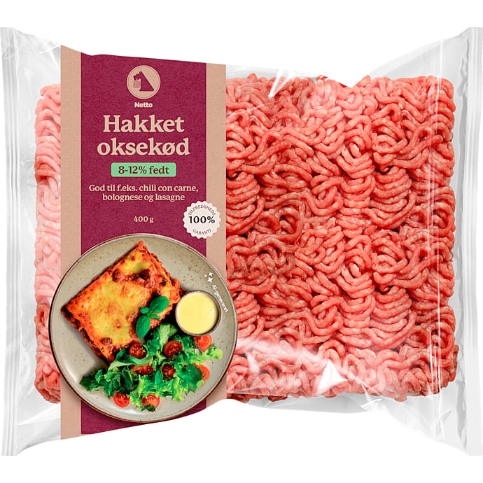 (dp) netto hk. okse 8-12% 400g fp* – produktbillede