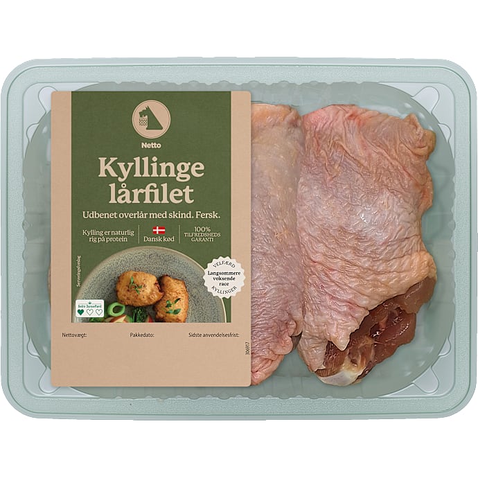 Kyllingeoverlår m. skind – produktbillede