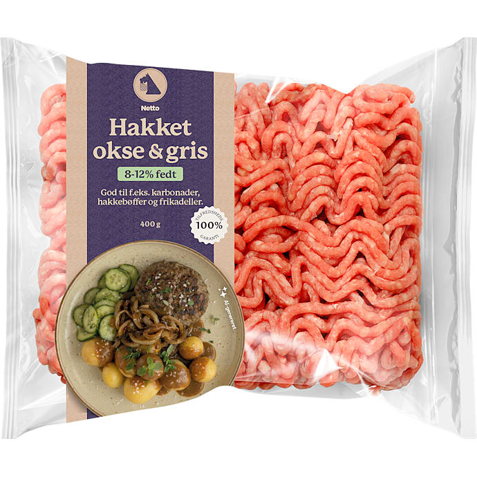 (dp) netto hk. okse/gris 8-12% 400g fp