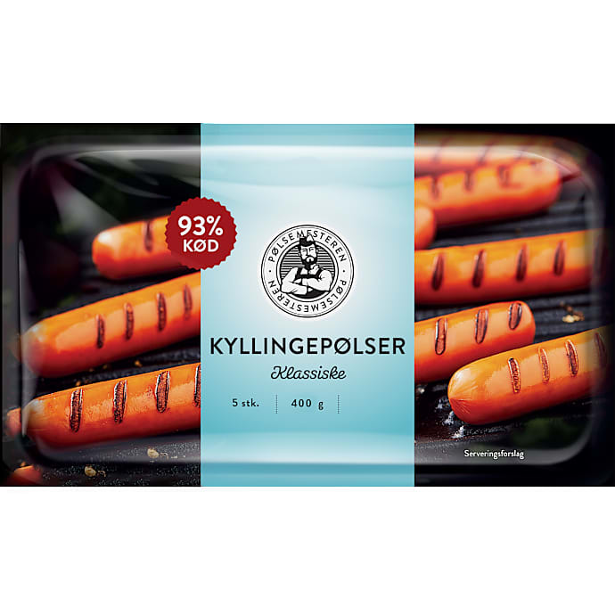 Kyllingepølser – produktbillede