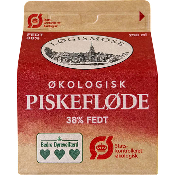 Løgismose piskefløde øko 38% 250ml