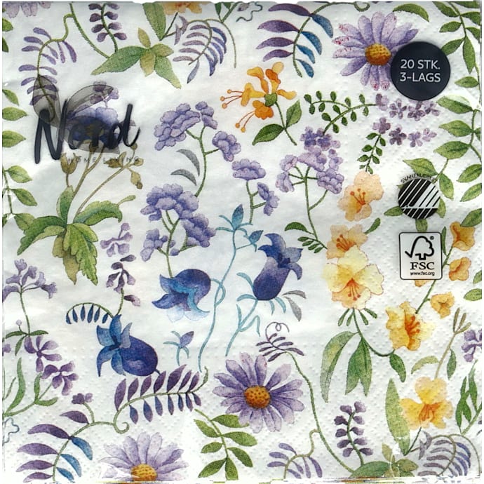 Servietter 33x33cm m. motiv