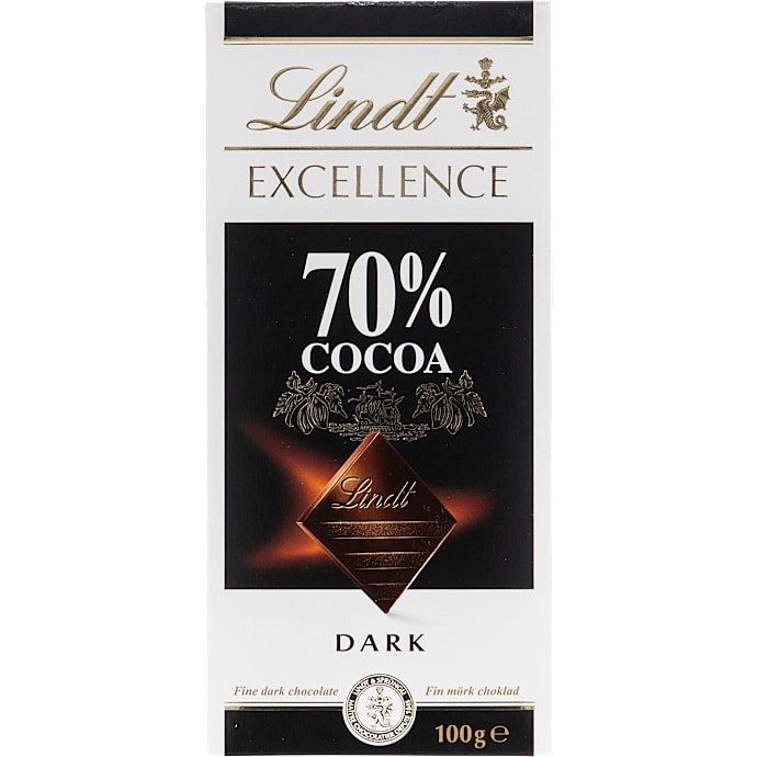Mørk chokolade 70% kakao – produktbillede