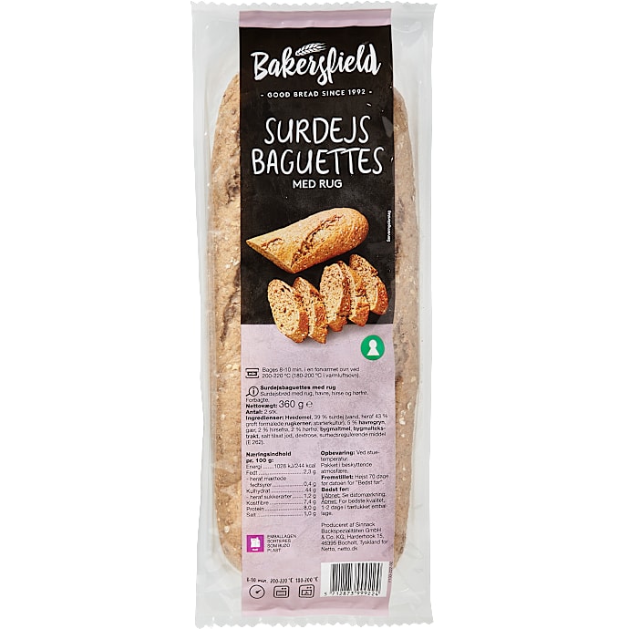 Surdejsbaguette m. rug – produktbillede
