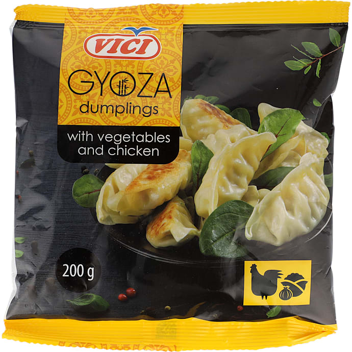 Dumplings m. kylling og grøntsager